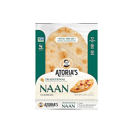 Atoria's Traditional Naan  - 11 Oz - Image 1