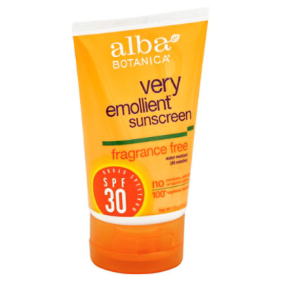 Alba Botanica SPF 30 Fragrance Free Sunscreen - 4.0 Oz - Safeway