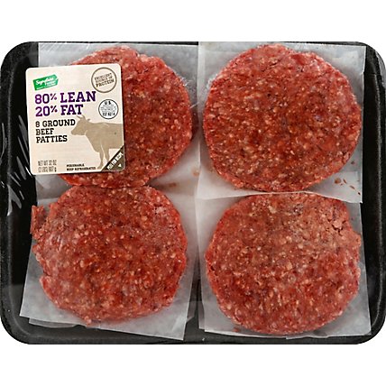 Signature Farms Beef Ground Beef Patties 80% Lean 20% Fat - 2 Lb - Image 2
