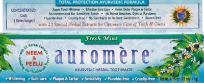 Auromere Toothpaste Fresh Mint - 4.16 Oz - Image 2