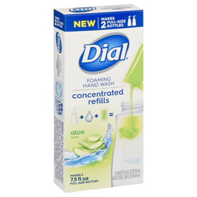 Dial Concentrated Aloe-Scented Foaming Hand Wash - 2 Count