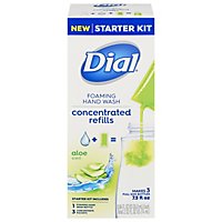 Dial Concentrated Aloe-Scented Foaming Hand Wash - 3 Count Starter Kit - Image 3