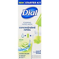 Dial Concentrated Aloe-Scented Foaming Hand Wash - 3 Count Starter Kit - Image 2
