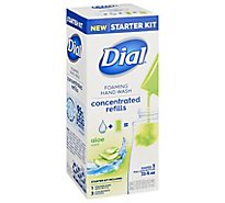 Dial Concentrated Aloe-Scented Foaming Hand Wash - 3 Count Starter Kit
