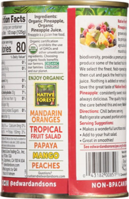 Native Forest Organic Pineapple Chunks - 14 Oz - Image 6
