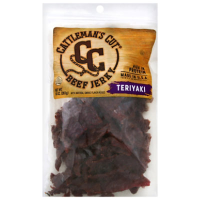 Cattlemans Cut Teriyaki Beef Jerky - 10 Oz