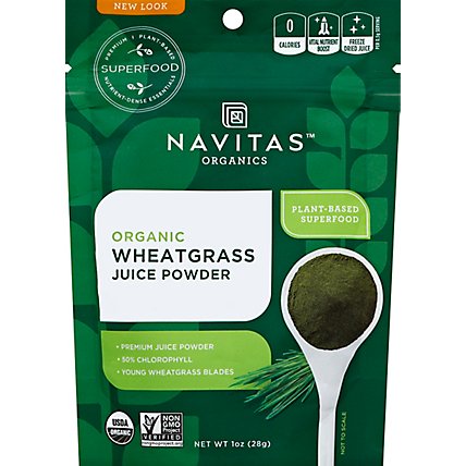 Navit Wheatgrass Pwdr - 1.0 Oz - Image 2