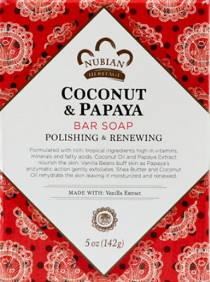 Nubian Her Soap Bar Coconut - 5 Oz - Image 1