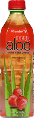 Iberia Drink Aloe Vera Strawberry Bottle - 16.9 Fl. Oz. - Image 5