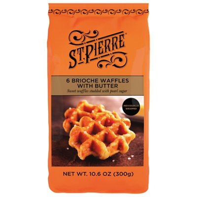 St. Pierre Brioche Butter Waffles 6 count - 10.68 Oz - Image 2