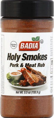 Badia Seasoning Pork & Meat Rub Holy Smokes - 5.5 Oz - Image 2