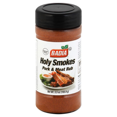 Badia Seasoning Pork & Meat Rub Holy Smokes - 5.5 Oz - Image 1