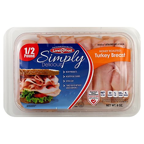 Land O Frost Simply Delicious Turkey Breast Honey Roasted - 8 Oz