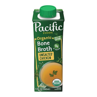 Pacific Foods Organic Unsalted Chicken Bone Broth - 8 Fl. Oz. - Safeway