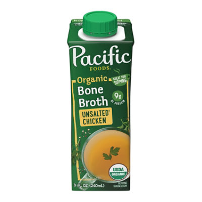 Pacific Foods Organic Unsalted Chicken Bone Broth
