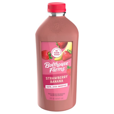 Bolthouse Farms 100% Fruit Juice Smoothie + Boosts Strawberry Banana - 52 Fl Oz