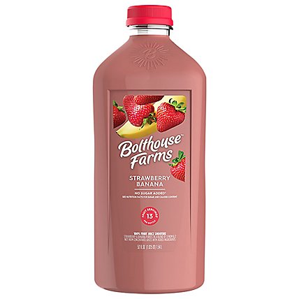 Bolthouse Farms 100% Fruit Juice Smoothie + Boosts Strawberry Banana - 52 Fl. Oz. - Image 3