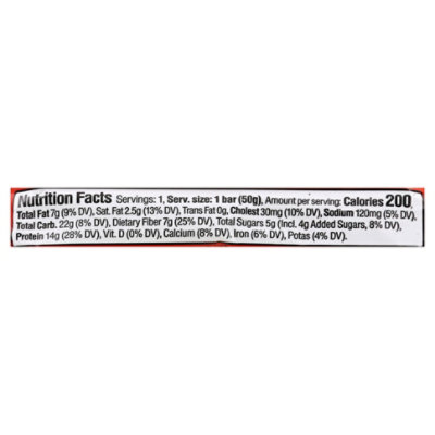 Oatmega Protein Bar Grass-Fed Whey Chocolate Peanut - 1.8 Oz - Image 4