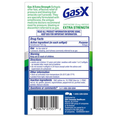 Gas-X Antigas Extra Strength Softgels - 50 Count - Image 4