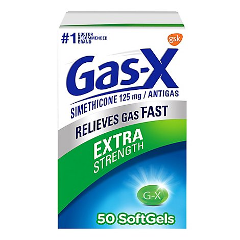 Gas-X Antigas Extra Strength Softgels - 50 Count