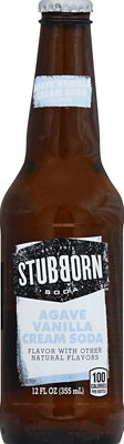 Stubborn Soda Agave Vanilla Cream - 12 Fl. Oz.