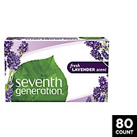 Seventh Generation Fabric Softener Sheets Fresh Lavender Scent - 80 Count - Image 1