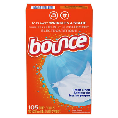 Bounce Fabric Softener Dryer Sheets Fresh Linen - 105 Count - Image 3