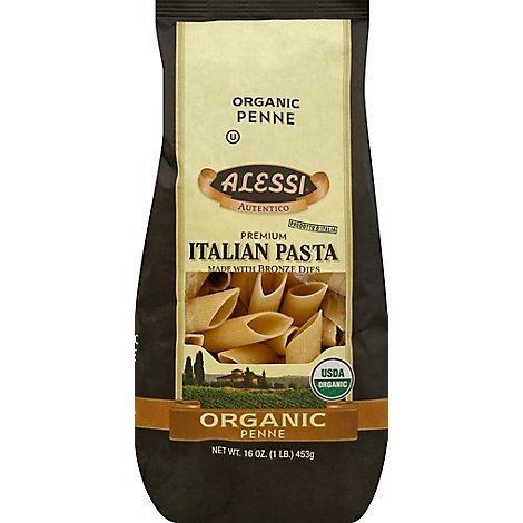 Alessi Organic Pasta Italian Penne - 16 Oz