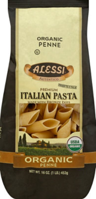 Alessi Organic Pasta Italian Penne - 16 Oz