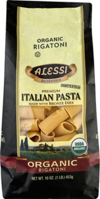 Alessi Organic Pasta Italian Rigatoni - 16 Oz - Image 2