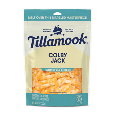 Tillamook Farmstyle Thick Cut Colby Jack Shredded Cheese - 8 Oz - Image 1