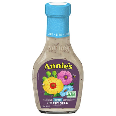 Annies Naturals Lite Dressing Poppy Seed - 8 Fl. Oz.