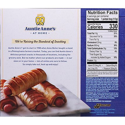 Auntie Annes Pretzel Dogs Classic All Beef 4 Count - 16 Oz - Image 6