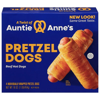 Auntie Annes Pretzel Dogs Classic All Beef 4 Count - 16 Oz - Image 1