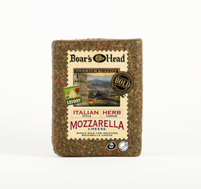 Boars Head Italian Herb Whole Milk Cheese Cube 0.50 LB