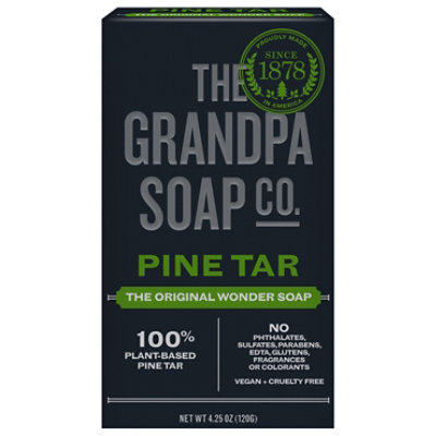 The Grandpa Soap Company Soap Pine Tar Original - 4.25 Oz - Image 3