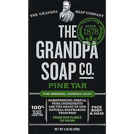 The Grandpa Soap Company Soap Pine Tar Original - 4.25 Oz - Image 2