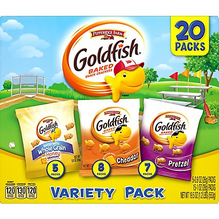 Pepperidge Farm Goldfish Crackers Baked Snack Variety Pack - 20-19.5 Oz - Image 2