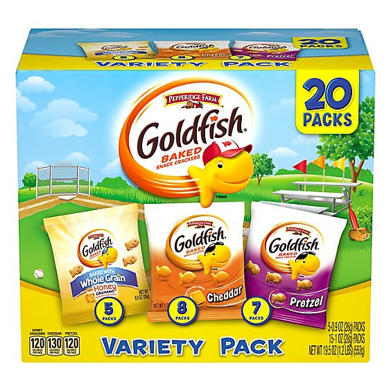 Pepperidge Farm Goldfish Crackers Baked Snack Variety Pack - 20-19.5 Oz