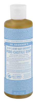 Dr. Bronner's Unscented Pure-Castile Magic Soap - 8 Fl. Oz. - Image 2