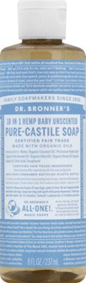 Dr. Bronner's Unscented Pure-Castile Magic Soap - 8 Fl. Oz. - Image 1