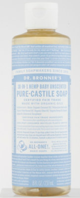 Dr. Bronner's Unscented Pure-Castile Magic Soap - 8 Fl. Oz. - Image 3