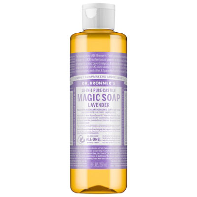 Dr. Bronners Soap Liquid Pure Castile 18 In 1 Hemp Lavender - 8 Fl. Oz. - Image 3