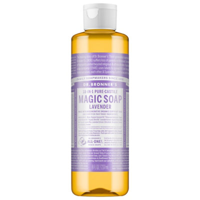 Dr. Bronners Soap Liquid Pure Castile 18 In 1 Hemp Lavender - 8 Fl. Oz. - Image 2