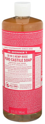 Dr. Bronner's Rose Pure-Castile Magic Soap - 32 Fl. Oz. - Image 2