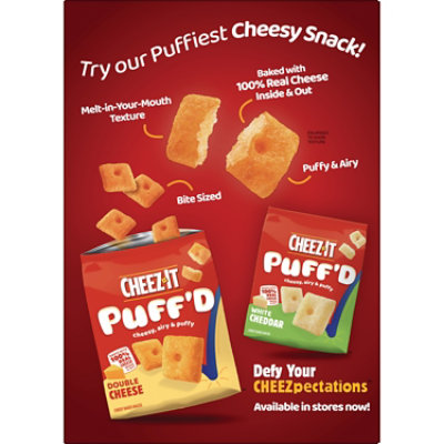 Cheez-It Grooves Cheese Crackers Crunchy Snack Sharp White Cheddar - 17 Oz - Image 8