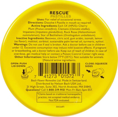 Bach Rescue Remedy Pastilles Lemon - 50 Gram - Image 5