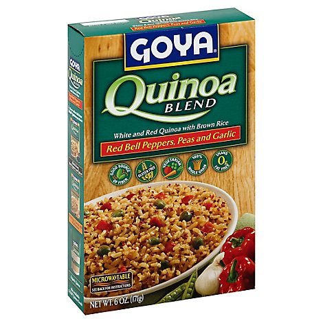 Goya Blend Quinoa Red Bell Peppers Peas And Garlic Box - 6 Oz