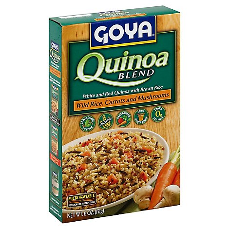 Goya Blend Quinoa Wild Rice Carrots and Mushrooms Box - 6 Oz