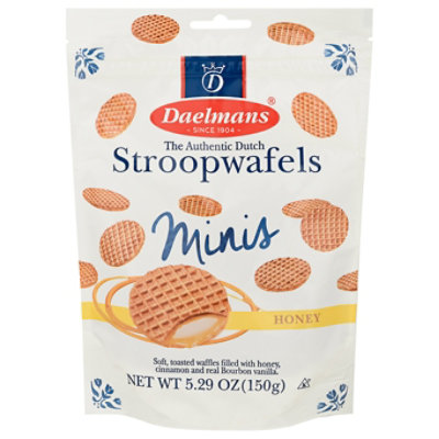 Daelmans Stroopwafels Waffles Mini Honey - 5.29 Oz - Image 3